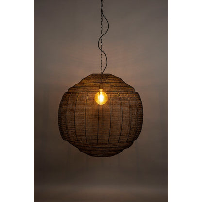 Dutchbone Hanglamp Meezan Zwart XL - KwaliteitWonen.nl