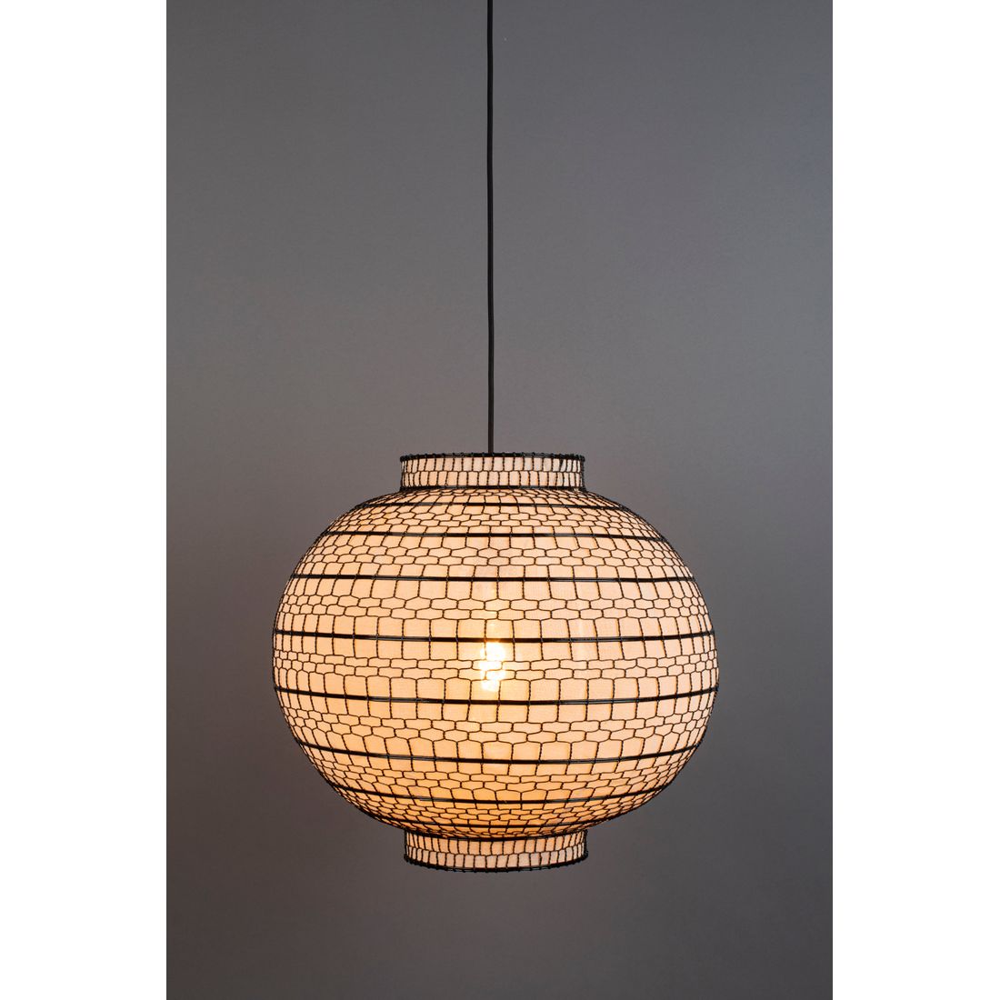 Dutchbone Hanglamp Ming Rond ø 50cm - KwaliteitWonen.nl