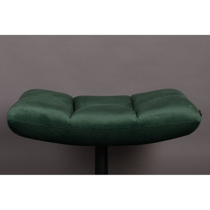 Dutchbone Hocker Bar Fluweel Groen-Kwaliteitwonen.nl