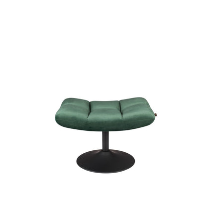 Dutchbone Hocker Bar Fluweel Groen - KwaliteitWonen.nl