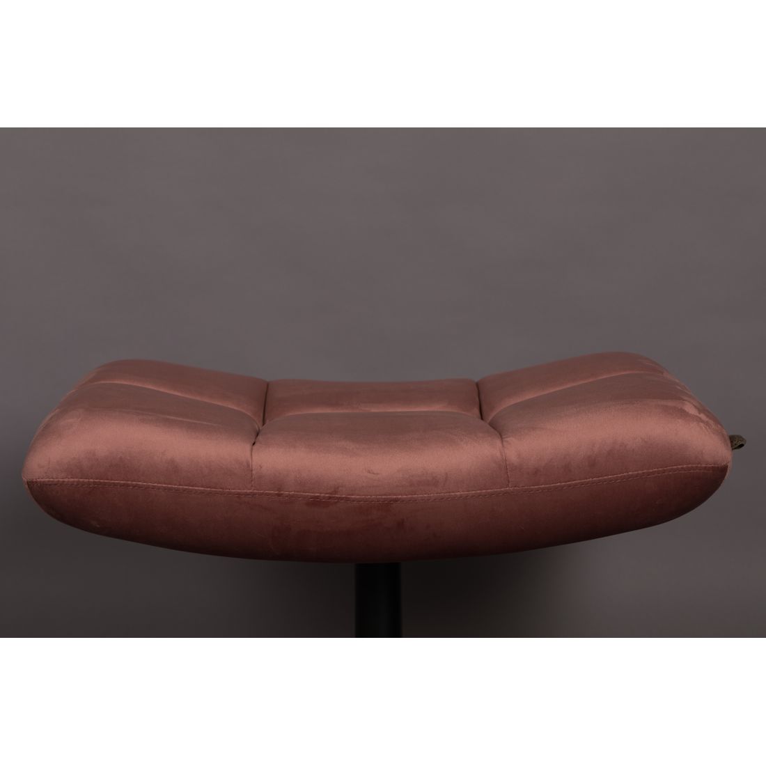 Dutchbone Hocker Bar Fluweel Oud Roze - KwaliteitWonen.nl