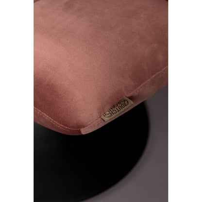 Dutchbone Hocker Bar Fluweel Oud Roze - KwaliteitWonen.nl