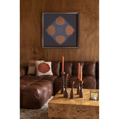 Dutchbone Hocker Hackman Leer Bruin - KwaliteitWonen.nl