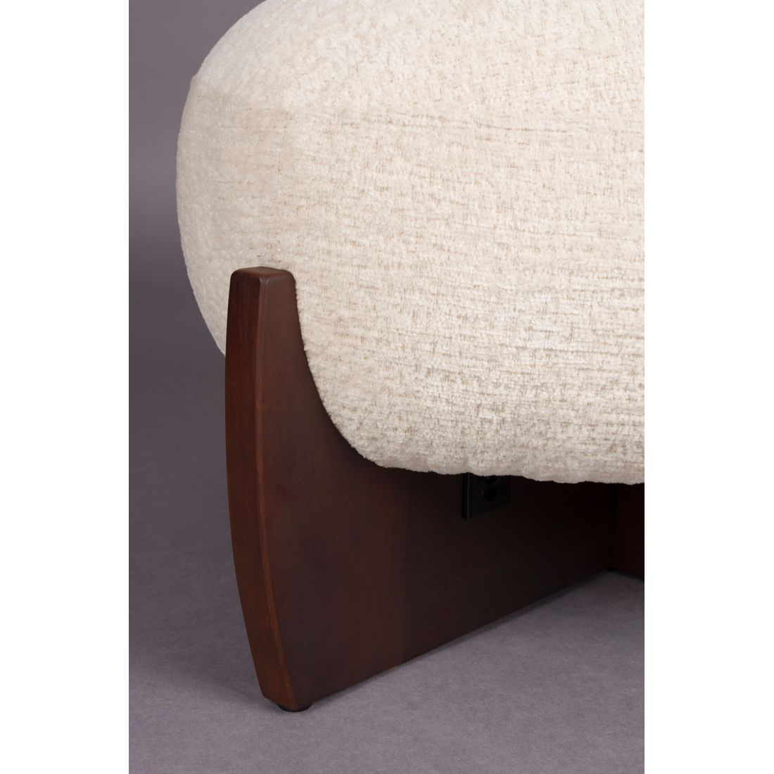 Dutchbone Poef Emilius Beige - KwaliteitWonen.nl
