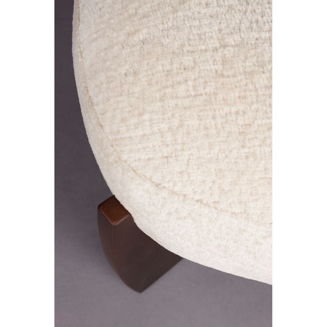 Dutchbone Poef Emilius Beige - KwaliteitWonen.nl