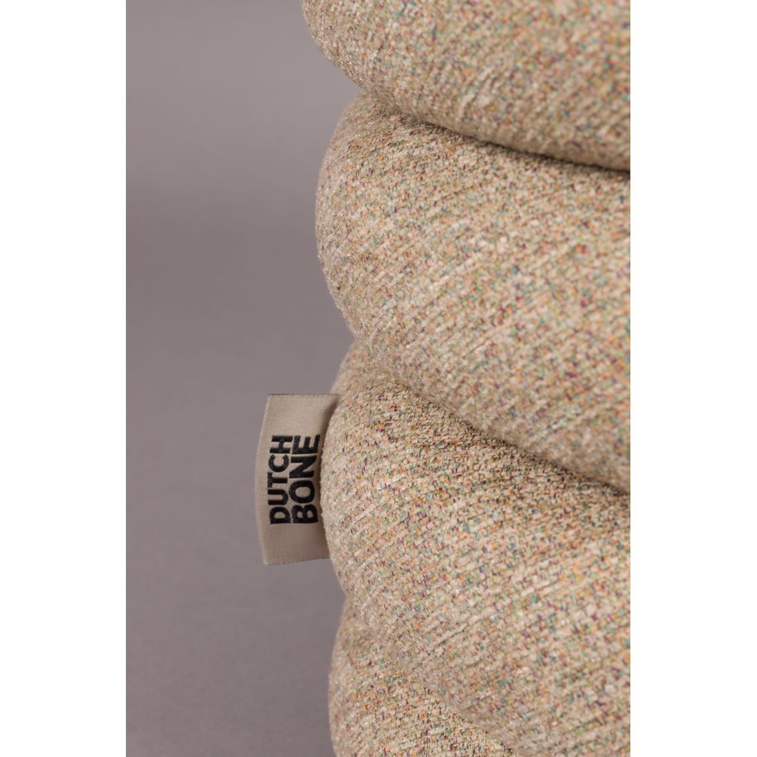 Dutchbone Poef Fern Beige - KwaliteitWonen.nl