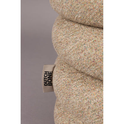 Dutchbone Poef Fern Beige - KwaliteitWonen.nl