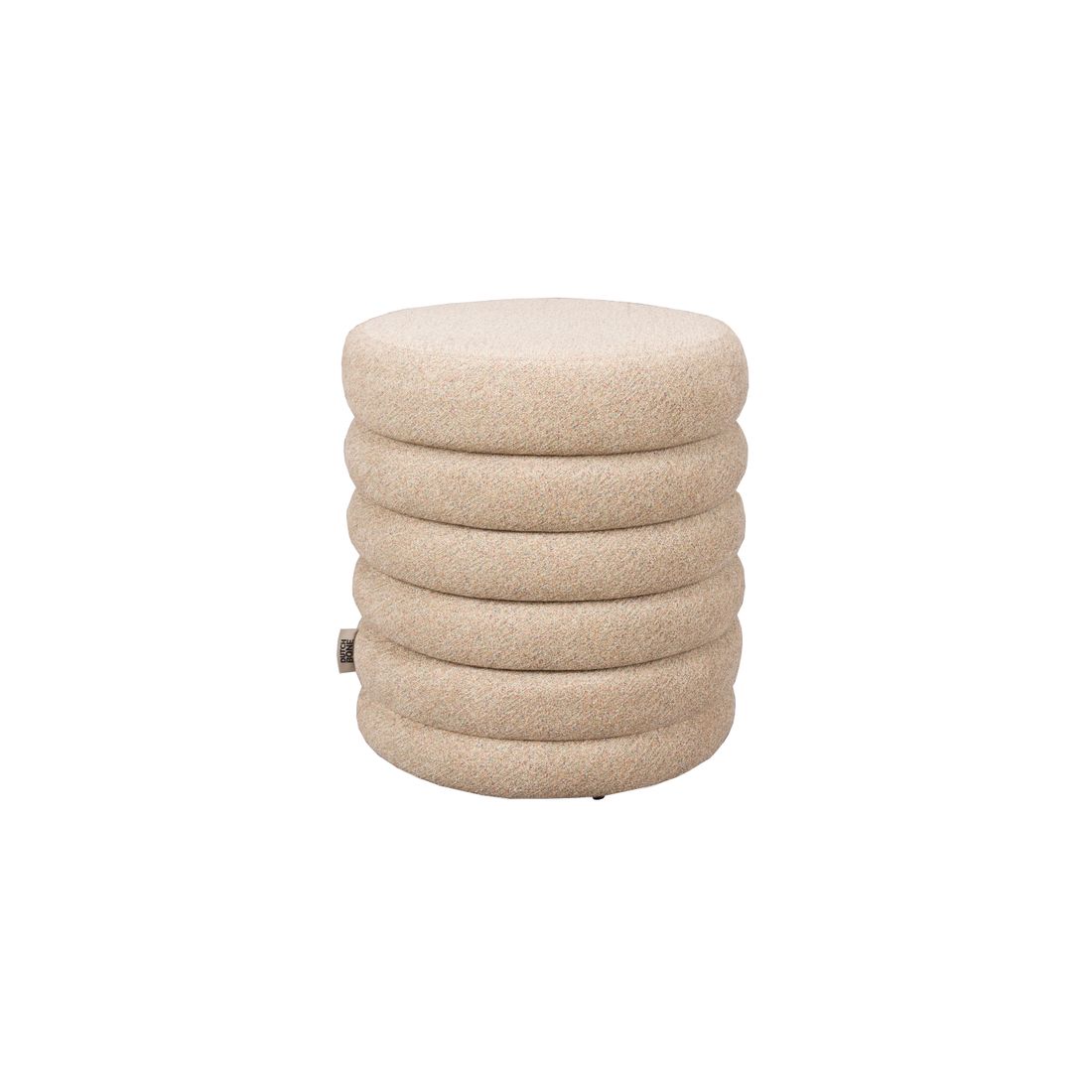 Dutchbone Poef Fern Beige - KwaliteitWonen.nl