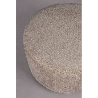 Dutchbone Poef Rocca Cappuccino - KwaliteitWonen.nl