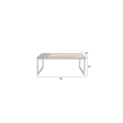 Dutchbone Salontafel Randi Mangohout - KwaliteitWonen.nl