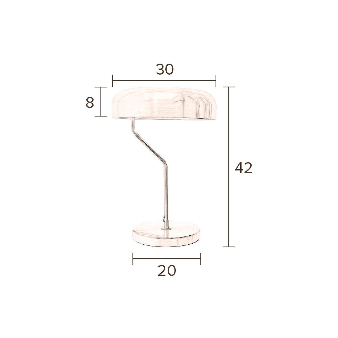 Dutchbone Tafellamp Eclipse Zwart - KwaliteitWonen.nl