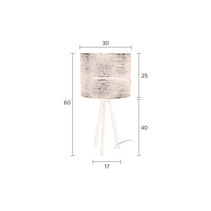 Dutchbone Tafellamp Woodland Hout - KwaliteitWonen.nl