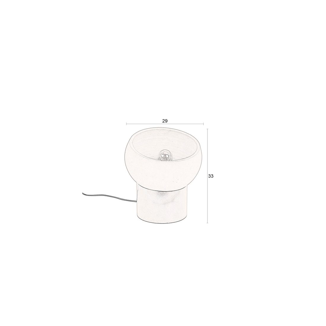 Dutchbone Tafellamp Zahra S - KwaliteitWonen.nl