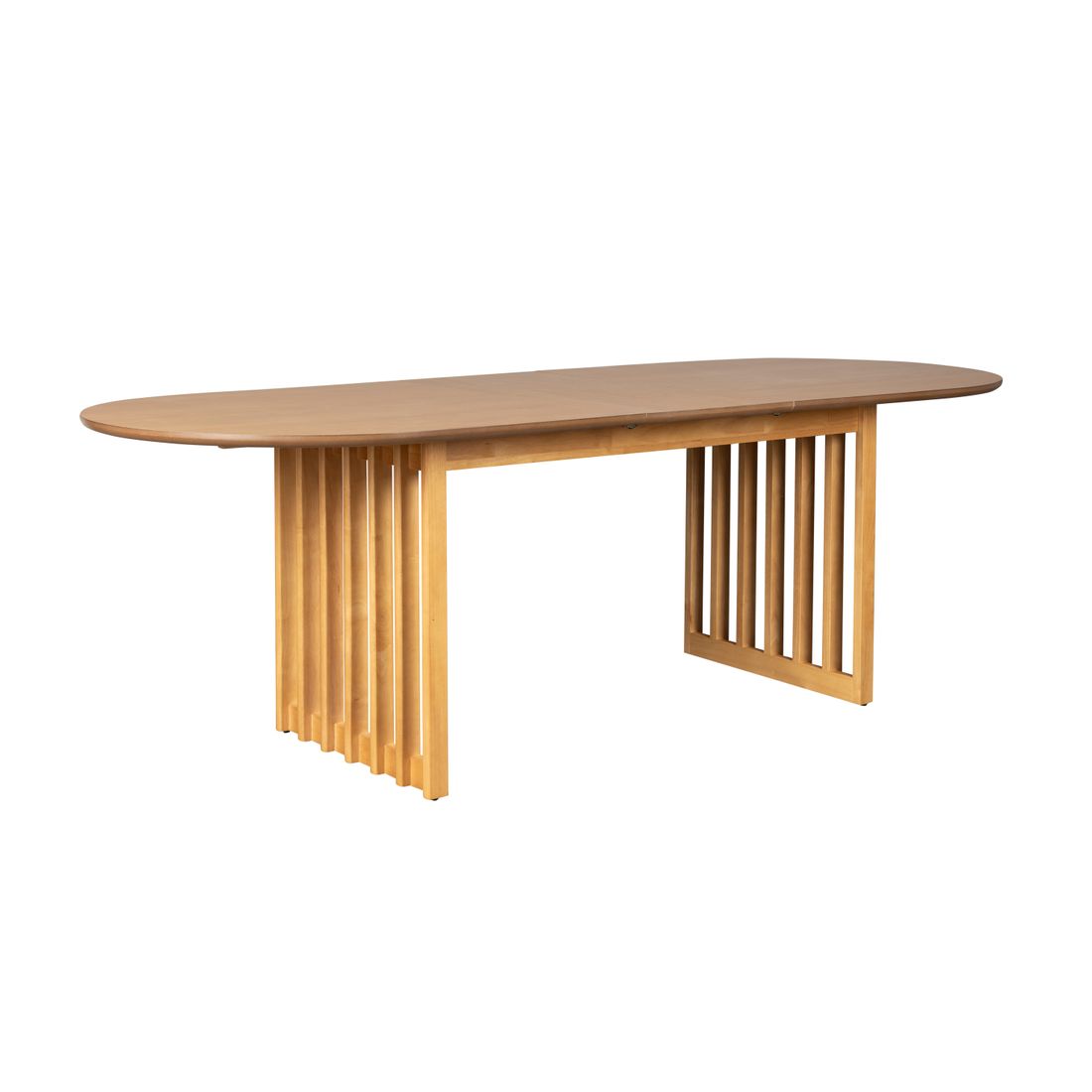 Dutchbone Verstelbare Eettafel Barlet 200/240x90cm Eiken - KwaliteitWonen.nl