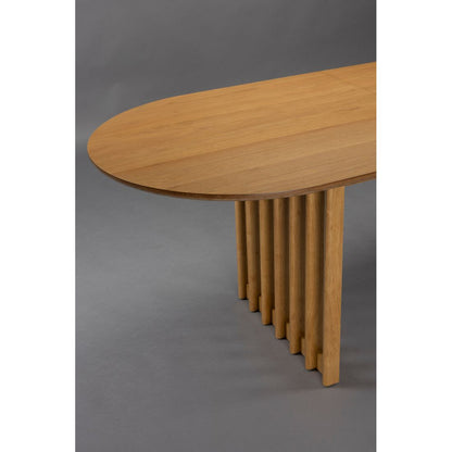 Dutchbone Verstelbare Eettafel Barlet 200/240x90cm Eiken - KwaliteitWonen.nl