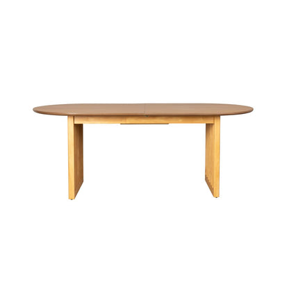 Dutchbone Verstelbare Eettafel Barlet 200/240x90cm Eiken - KwaliteitWonen.nl