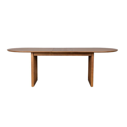 Dutchbone Verstelbare Eettafel Barlet 200/240x90cm Walnoot-Kwaliteitwonen.nl