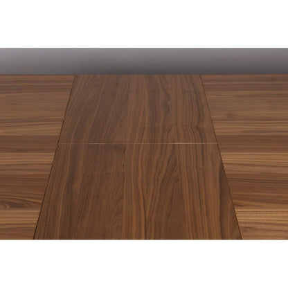 Dutchbone Verstelbare Eettafel Barlet 200/240x90cm Walnoot-Kwaliteitwonen.nl