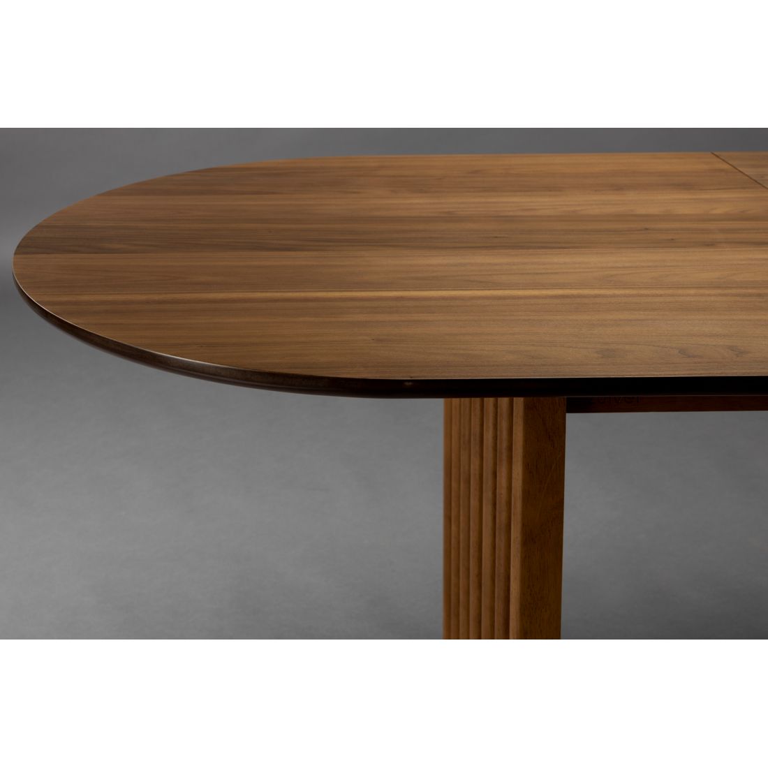 Dutchbone Verstelbare Eettafel Barlet 200/240x90cm Walnoot - KwaliteitWonen.nl