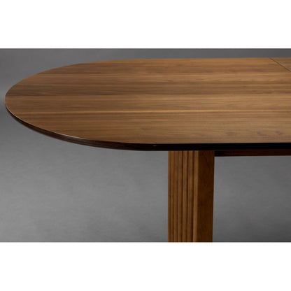 Dutchbone Verstelbare Eettafel Barlet 200/240x90cm Walnoot - KwaliteitWonen.nl