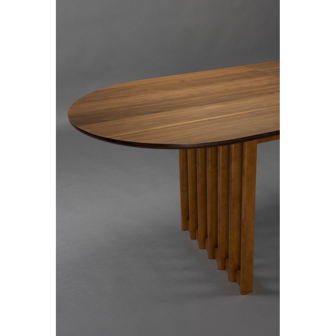 Dutchbone Verstelbare Eettafel Barlet 200/240x90cm Walnoot - KwaliteitWonen.nl