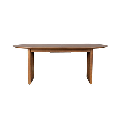 Dutchbone Verstelbare Eettafel Barlet 200/240x90cm Walnoot-Kwaliteitwonen.nl