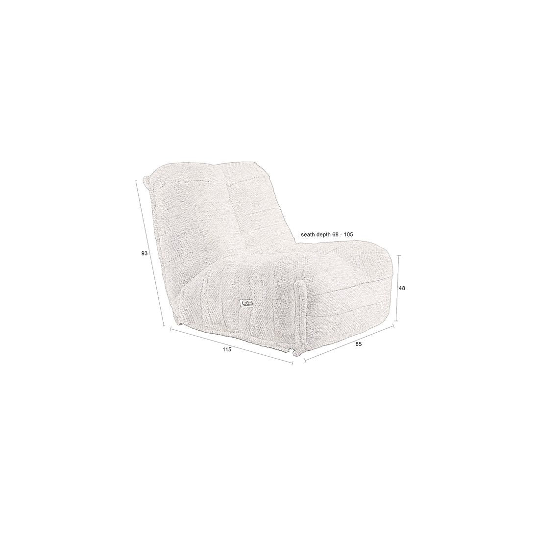 Dutchbone Verstelbare Fauteuil Hamilton - KwaliteitWonen.nl