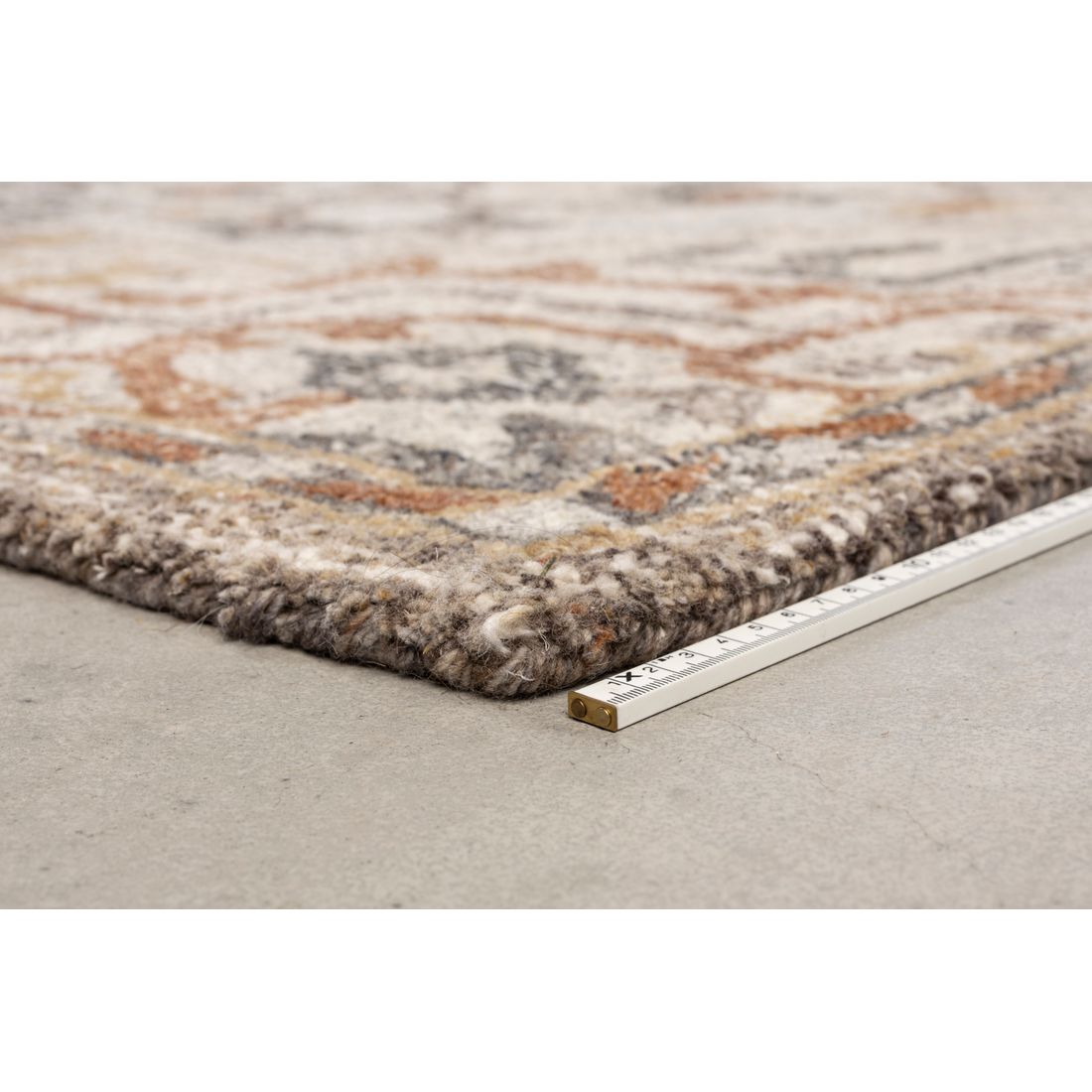 Dutchbone Vloerkleed Amori 200x300cm Grijs Bruin - KwaliteitWonen.nl