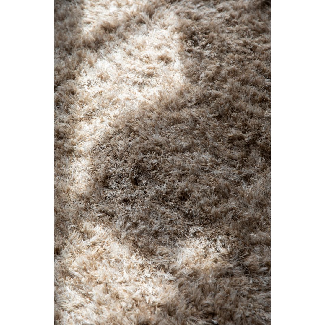 Dutchbone Vloerkleed Hairy 160x230cm Beige - KwaliteitWonen.nl