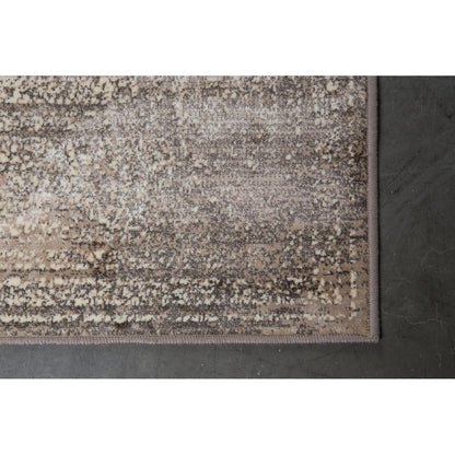 Dutchbone Vloerkleed Rugged 170x240cm Lichtgrijs Beige - KwaliteitWonen.nl