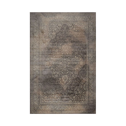Dutchbone Vloerkleed Rugged 200x300cm Lichtgrijs Beige - KwaliteitWonen.nl