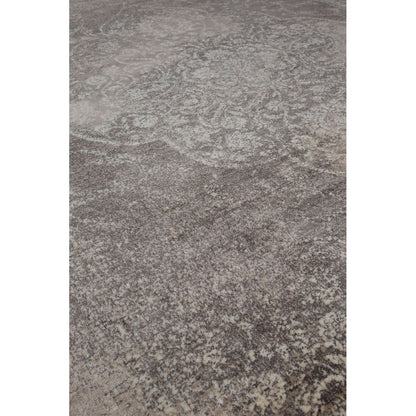 Dutchbone Vloerkleed Rugged 200x300cm Lichtgrijs Beige - KwaliteitWonen.nl