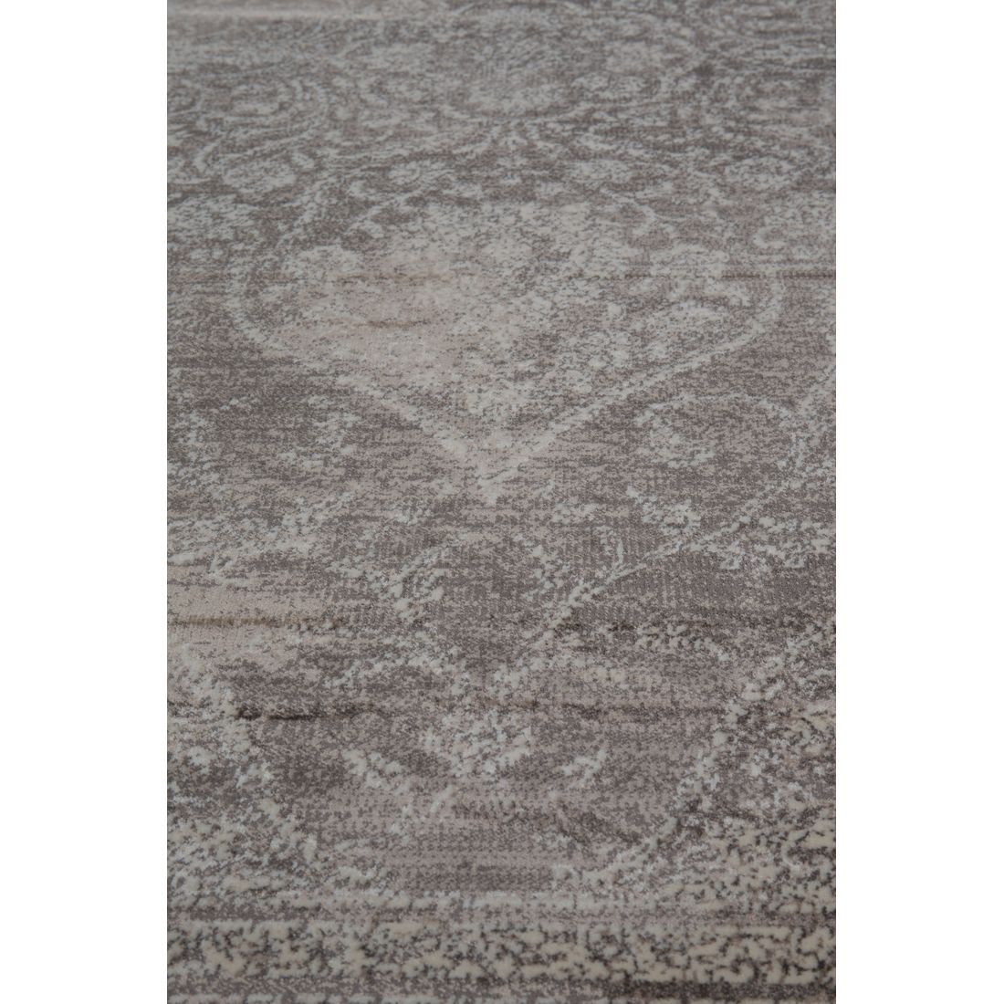 Dutchbone Vloerkleed Rugged 200x300cm Lichtgrijs Beige - KwaliteitWonen.nl