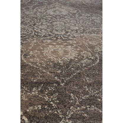 Dutchbone Vloerkleed Rugged 200x300cm Lichtgrijs Beige - KwaliteitWonen.nl