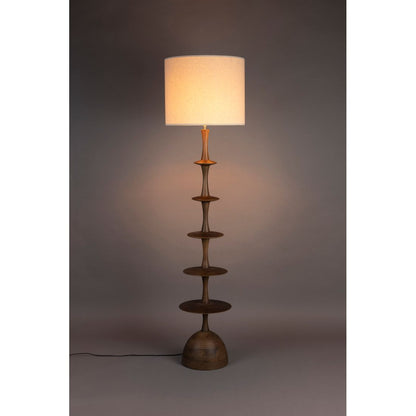 Dutchbone Vloerlamp Cath Walnoot - KwaliteitWonen.nl