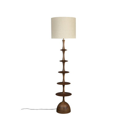 Dutchbone Vloerlamp Cath Walnoot - KwaliteitWonen.nl