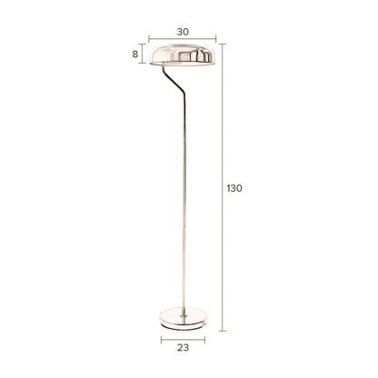 Dutchbone Vloerlamp Eclipse Messing - KwaliteitWonen.nl