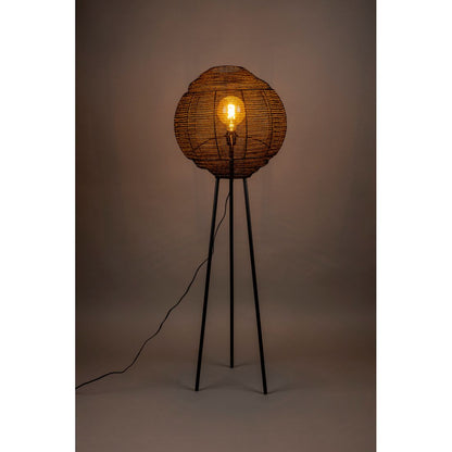 Dutchbone Vloerlamp Meezan Zwart - KwaliteitWonen.nl