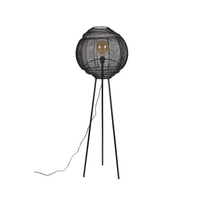 Dutchbone Vloerlamp Meezan Zwart - KwaliteitWonen.nl