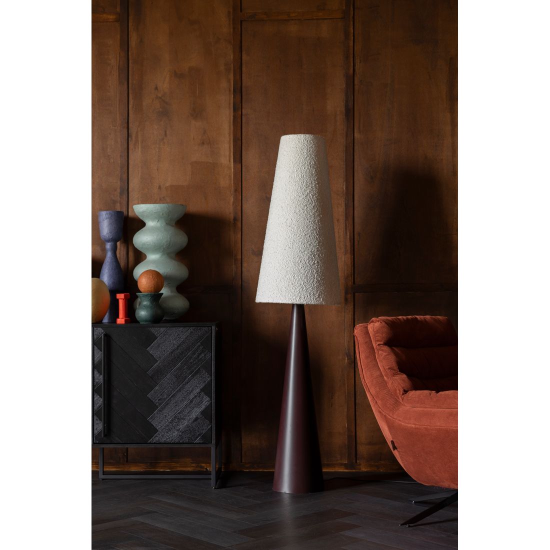 Dutchbone Vloerlamp Miki Bouclé - KwaliteitWonen.nl