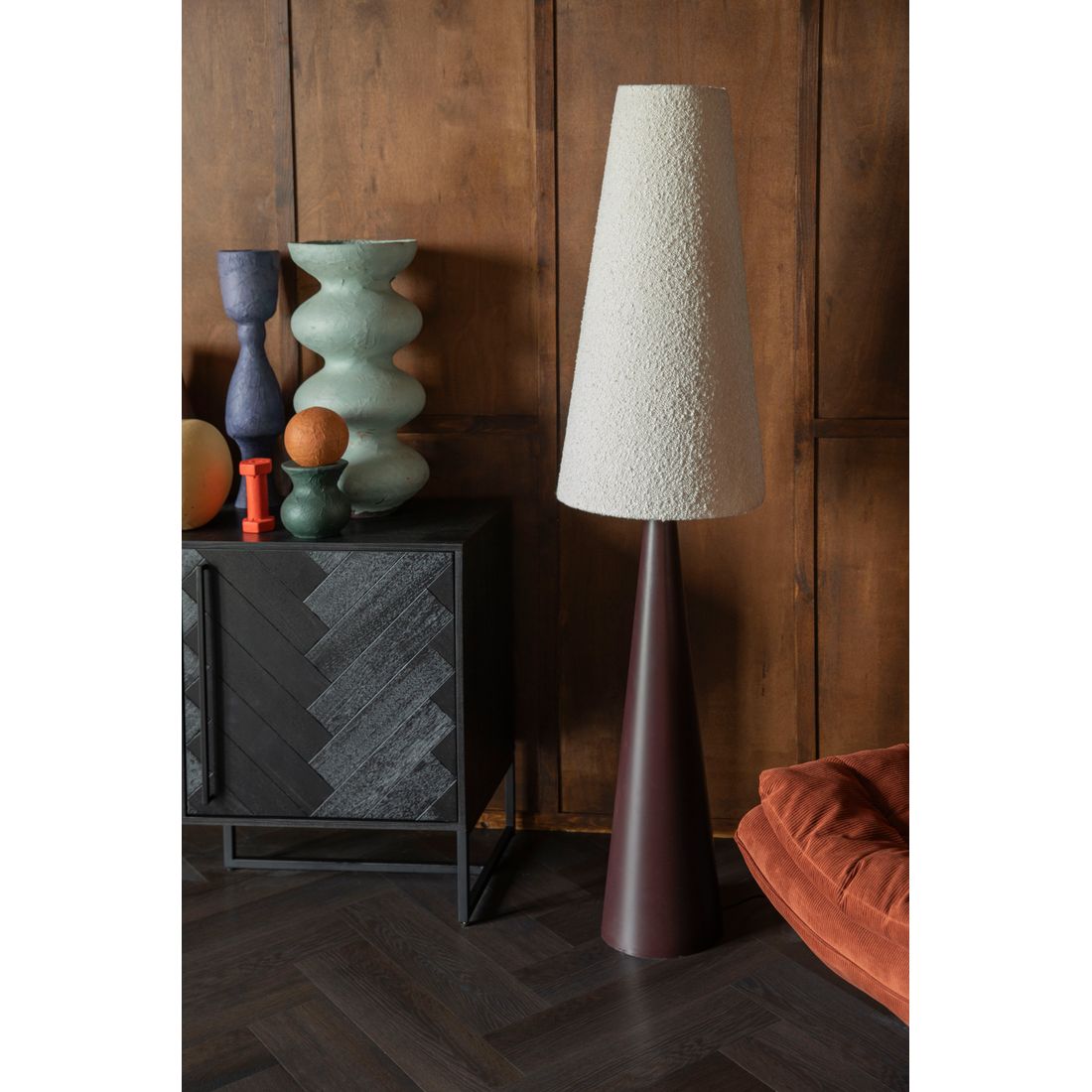 Dutchbone Vloerlamp Miki Bouclé - KwaliteitWonen.nl