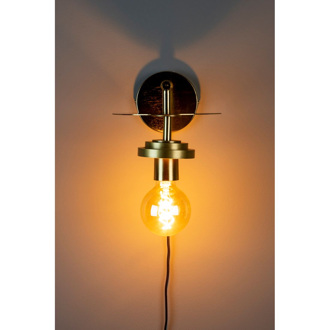Dutchbone Wandlamp Aden Messing - KwaliteitWonen.nl