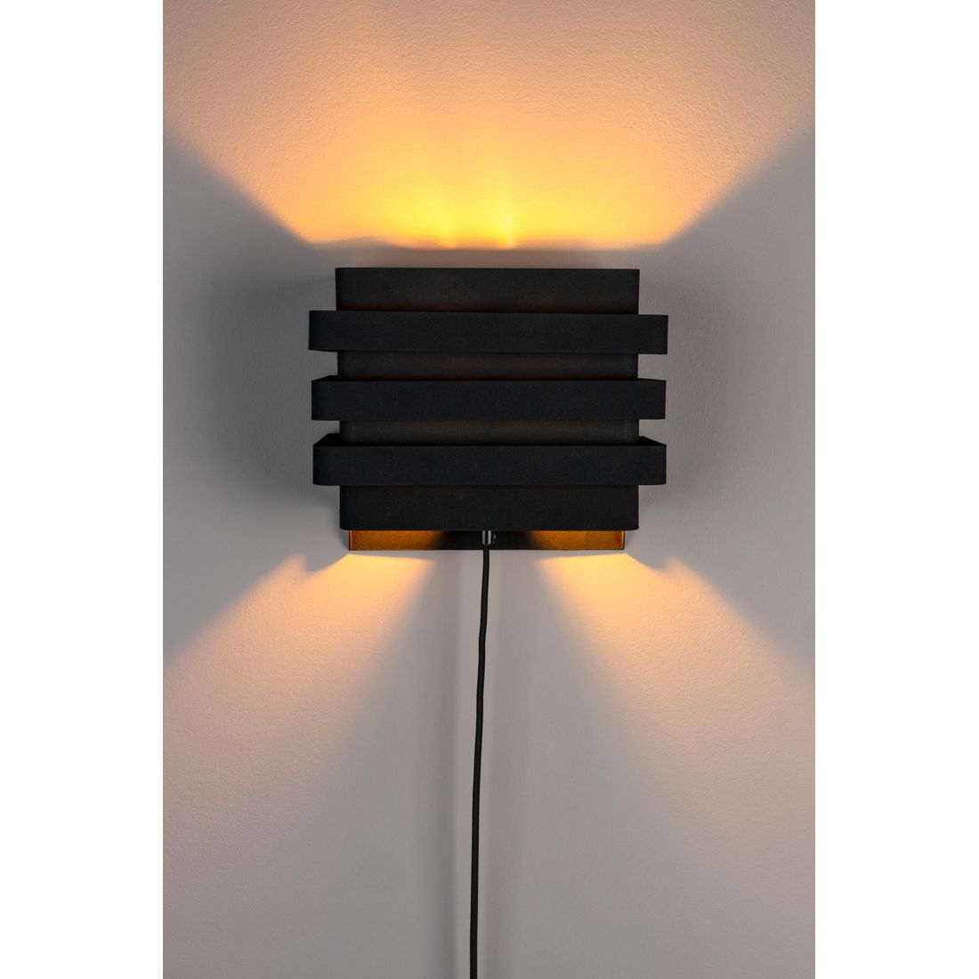 Dutchbone Wandlamp Dumont Zwart - KwaliteitWonen.nl
