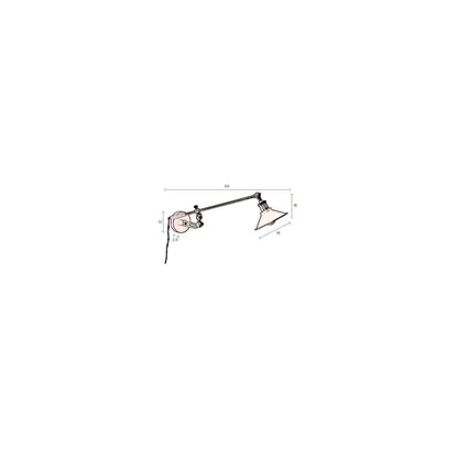 Dutchbone Wandlamp Penelope Zwart - KwaliteitWonen.nl