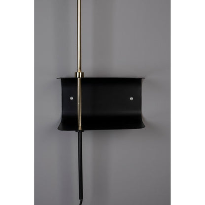 Dutchbone Wandlamp Shaw Zwart - KwaliteitWonen.nl
