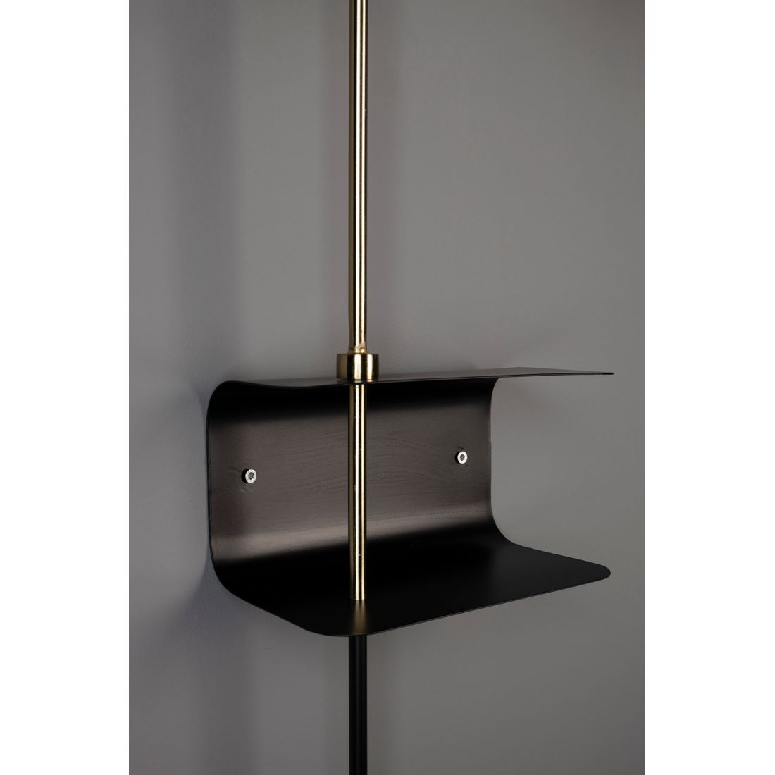 Dutchbone Wandlamp Shaw Zwart - KwaliteitWonen.nl