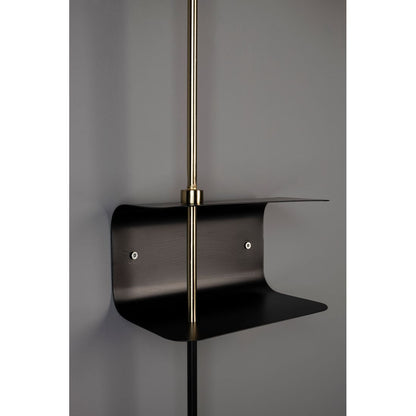 Dutchbone Wandlamp Shaw Zwart - KwaliteitWonen.nl