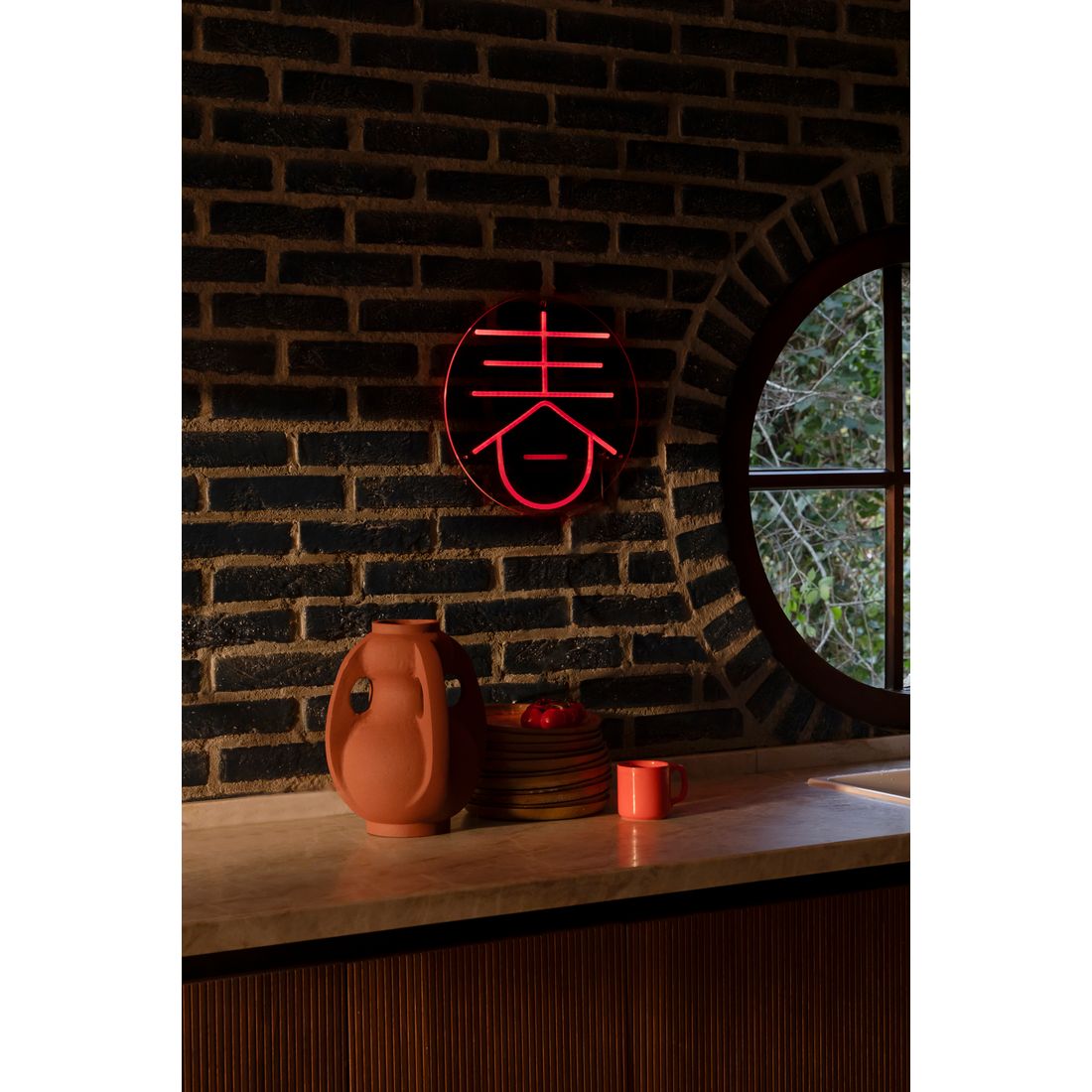 Dutchbone Wandlamp Sya Spring Neon Verlichting - KwaliteitWonen.nl
