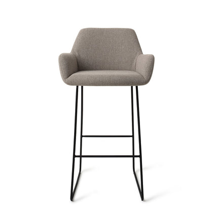 Jesper Home Hiroo Foggy Fusion Barkruk - Slide Black (H) - KwaliteitWonen.nl