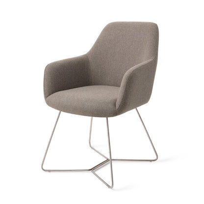 Jesper Home Hiroo Foggy Fusion Eetkamerstoel - Beehive Steel - KwaliteitWonen.nl